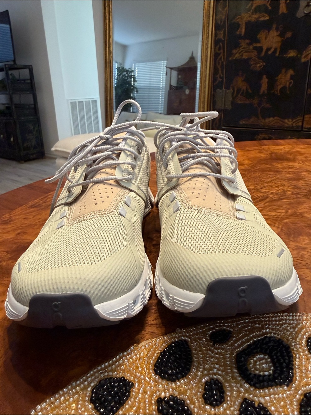 On Cloud 5 Running Shoes Women's Haze Sand Athletic Sneakers EU 42 US 10 - Picture 5 of 9
